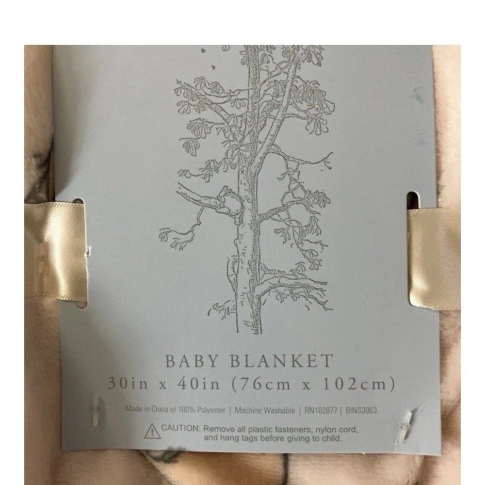 Disney Pooh Bear Collection Baby Blanket -Love Pooh You're As Sweet As Hunny NWT - Picture 5 of 12